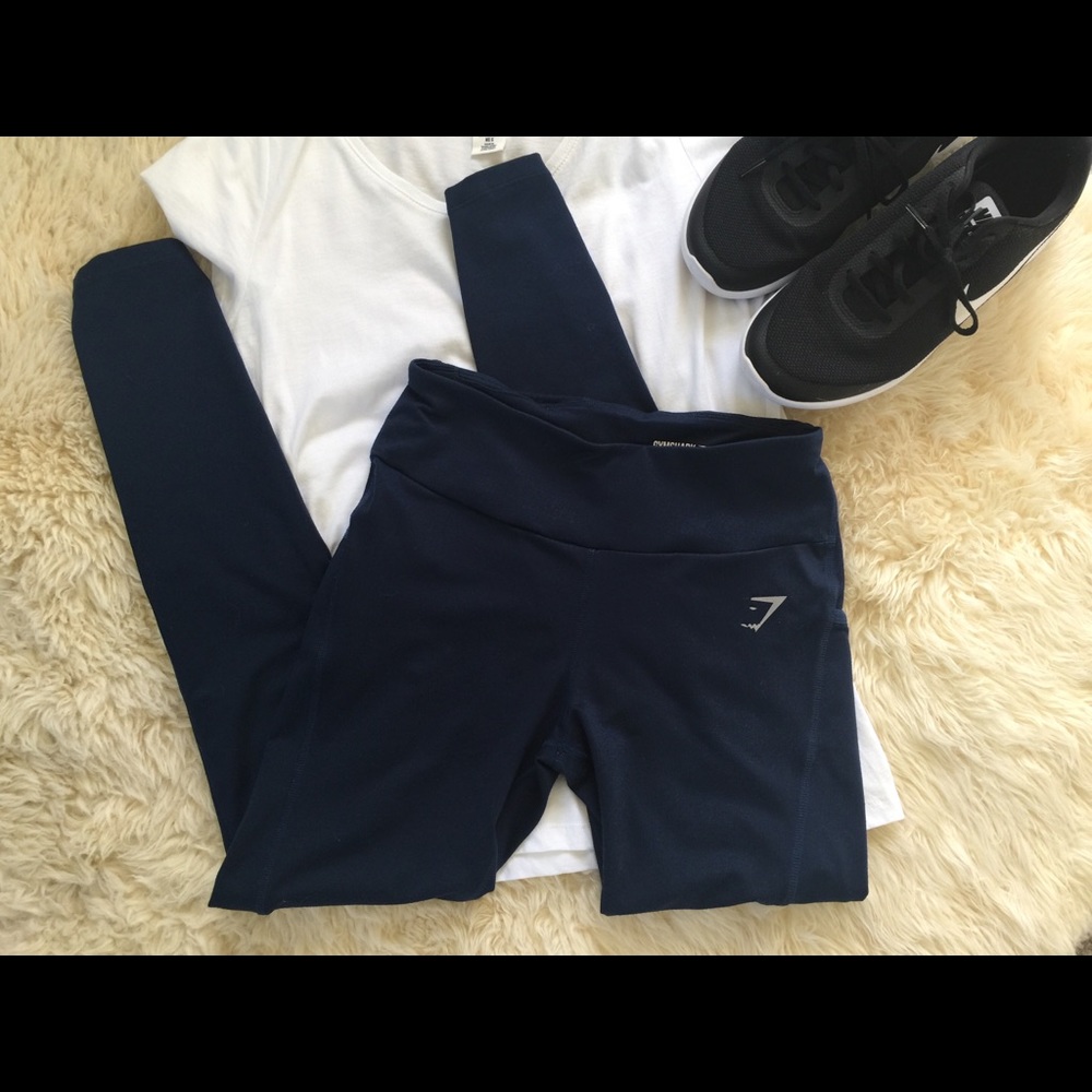 Gym shark leggings. Full length & high waist
